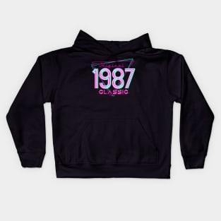 Born In 1987 Throwback Birthday Kids Hoodie